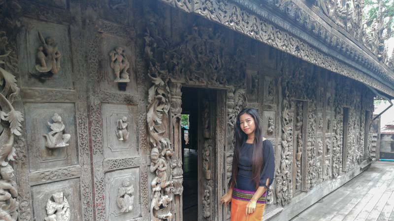 monasterio Shwenandaw en mandalay