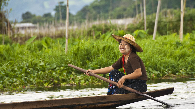 jadines flotantes, lago inle, myanmar