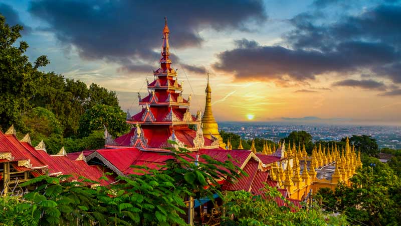 mandalay hill en myanmar