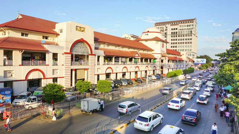 mercado bogyoke aung san en yangon