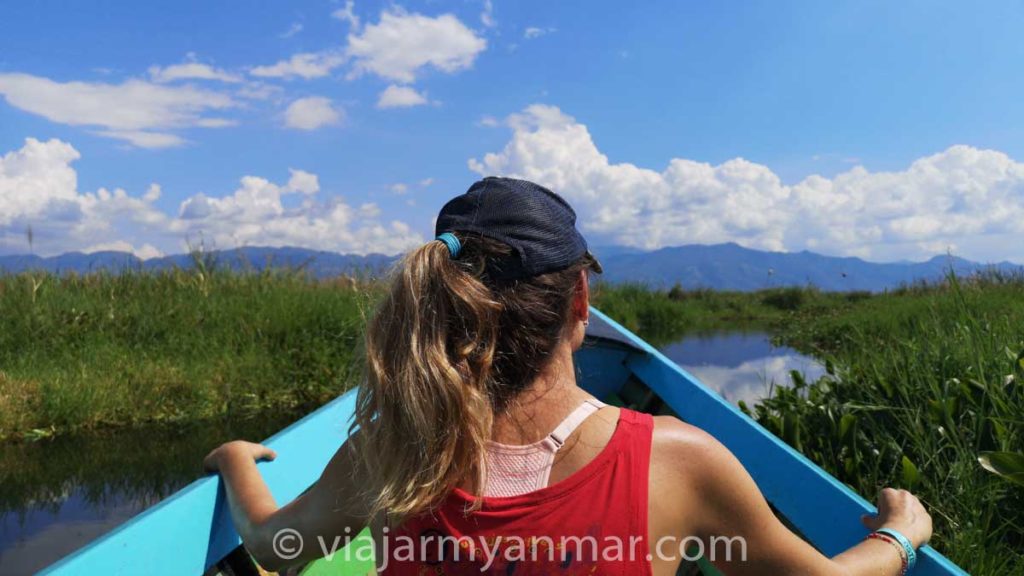 tour en barca por el lago inle