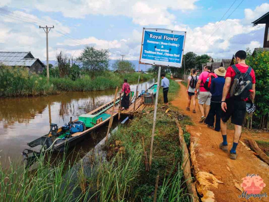 embarcadero del trekking al lago inle