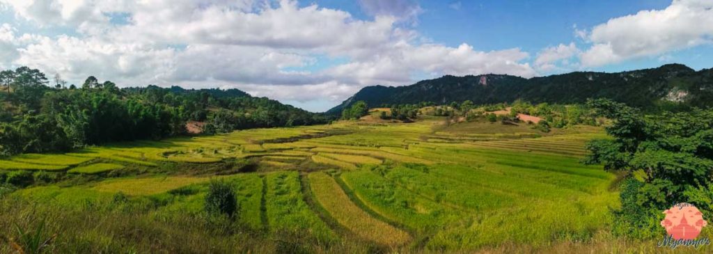 paisaje panoramica inle lake trekking